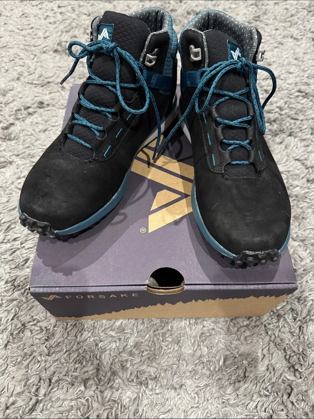 Forsake Women's Black Teal Athletic Boots